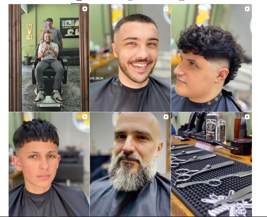 Clientes con cortes de pelo en HACHE SALÓN, barbería de San Telmo